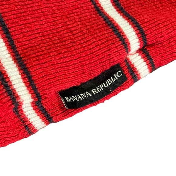 Banana Republic Red Striped Sweater | Men’s L - Picture 3 of 5